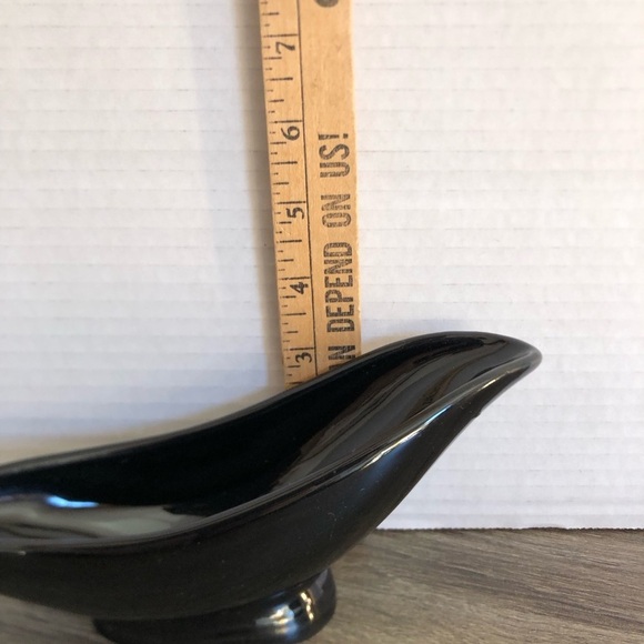 Vtg Beauceware Pottery MCM Black Ceramic Planter - Picture 13 of 14